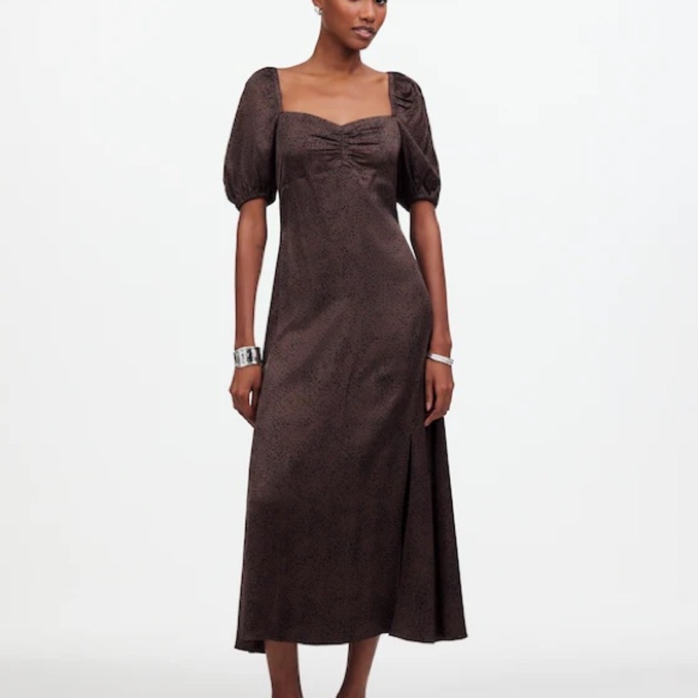 Madewell Dark Brown Midi Dress